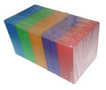 800 Slim Assorted Color Single VCD PP Poly Cases 5mm T867824