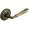 Satin Brass/Black Colonial Lever Pair S910