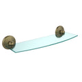 Antique Pewter 18 inch Glass Shelf O710627