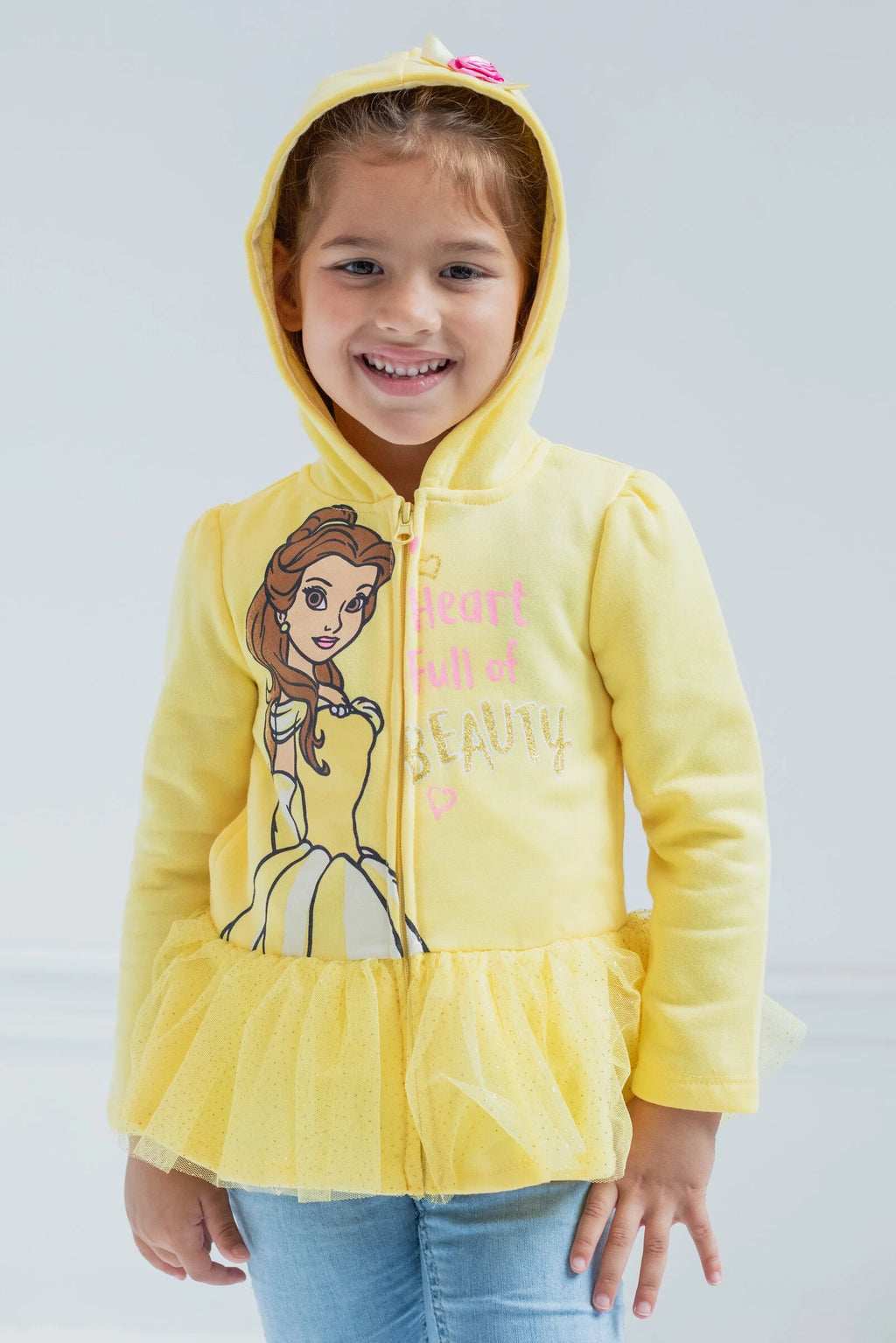 Disney Princess Belle Zip Up Hoodie F5321