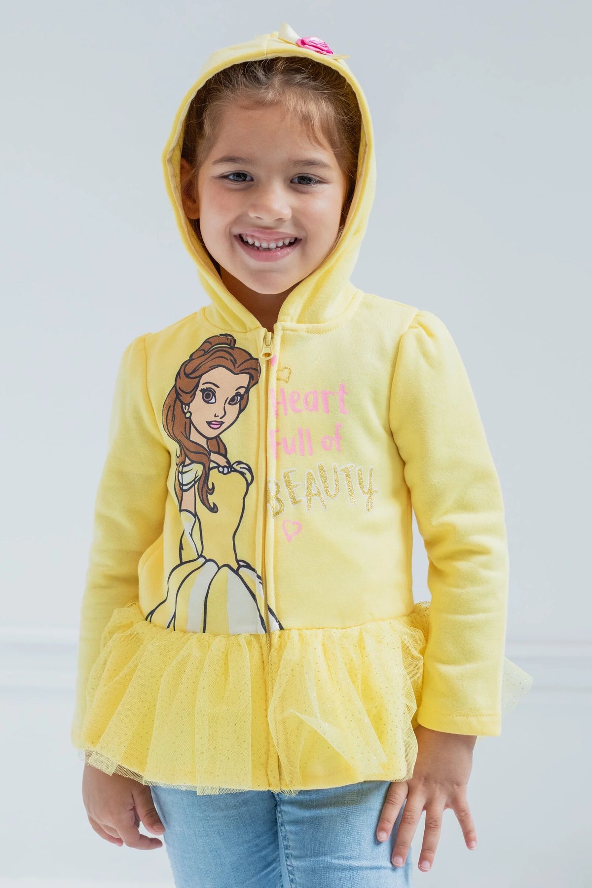 Disney Princess Belle Zip Up Hoodie F5321