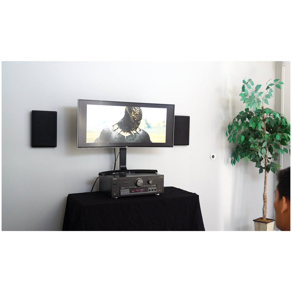 6000W 6-Zone Bluetooth Receiver with 8 Slim Wall Speakers and 4 RockSlim Black Speakers L312694