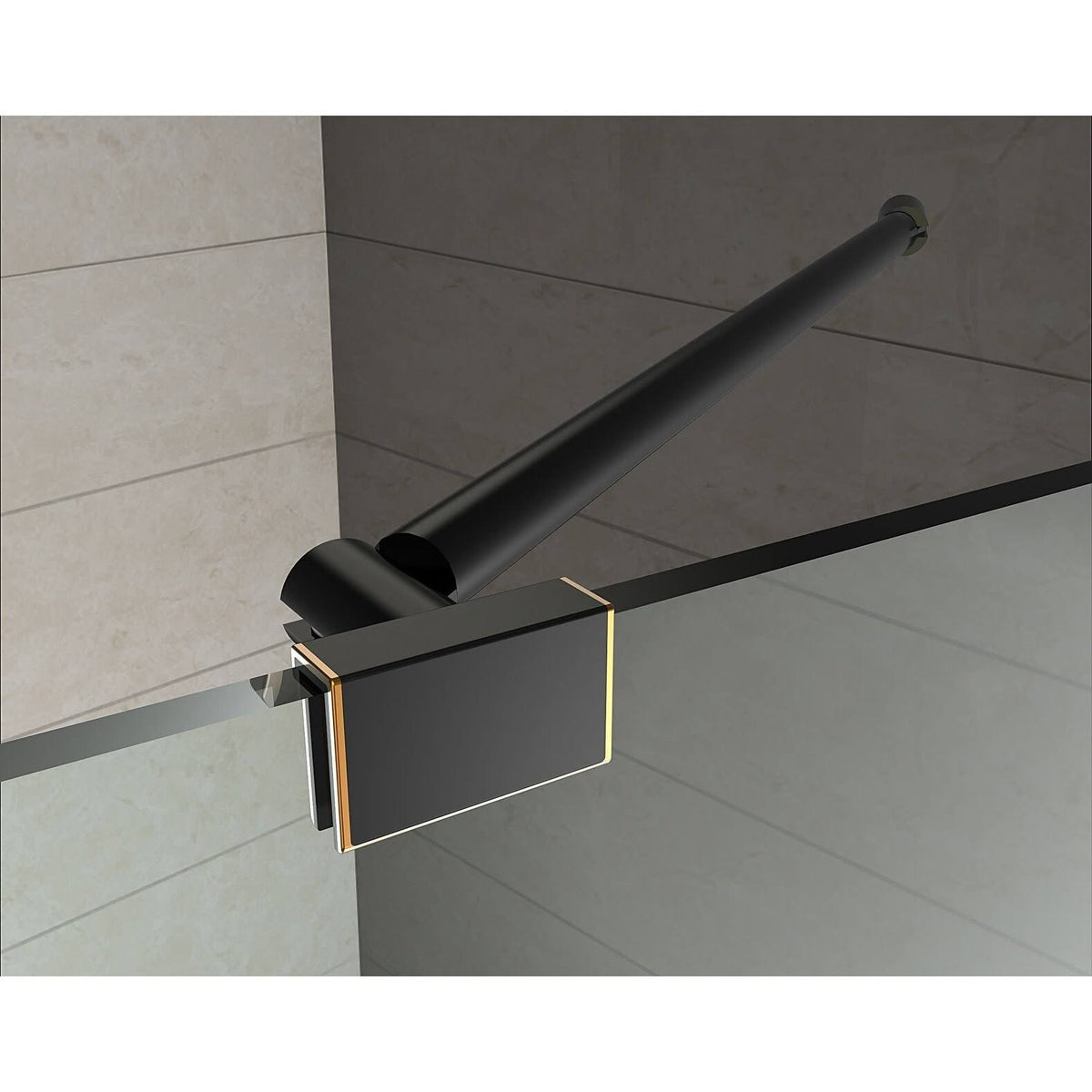 Chrome Frameless Square Shower Enclosure B600