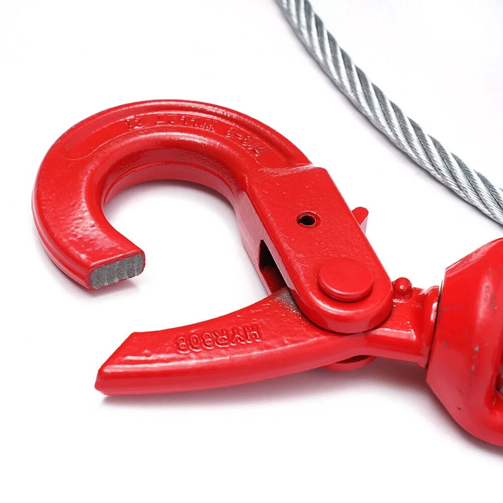 3/8" x 100" Steel Core Wire Rope Winch Cable with Swivel Hook I366285