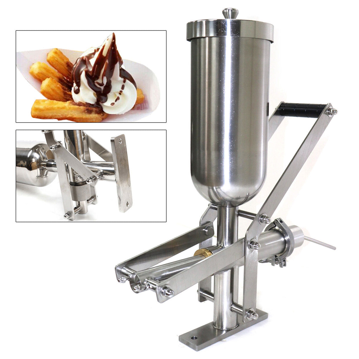 5L Manual Stainless Steel Fruit Donut Machine Filler Maker S104