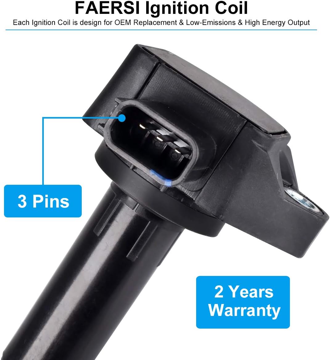 Ignition Coil Pack of 6 for Honda Pilot Acura MDX 2001-2006 V6 3.5L UF-400 T71404