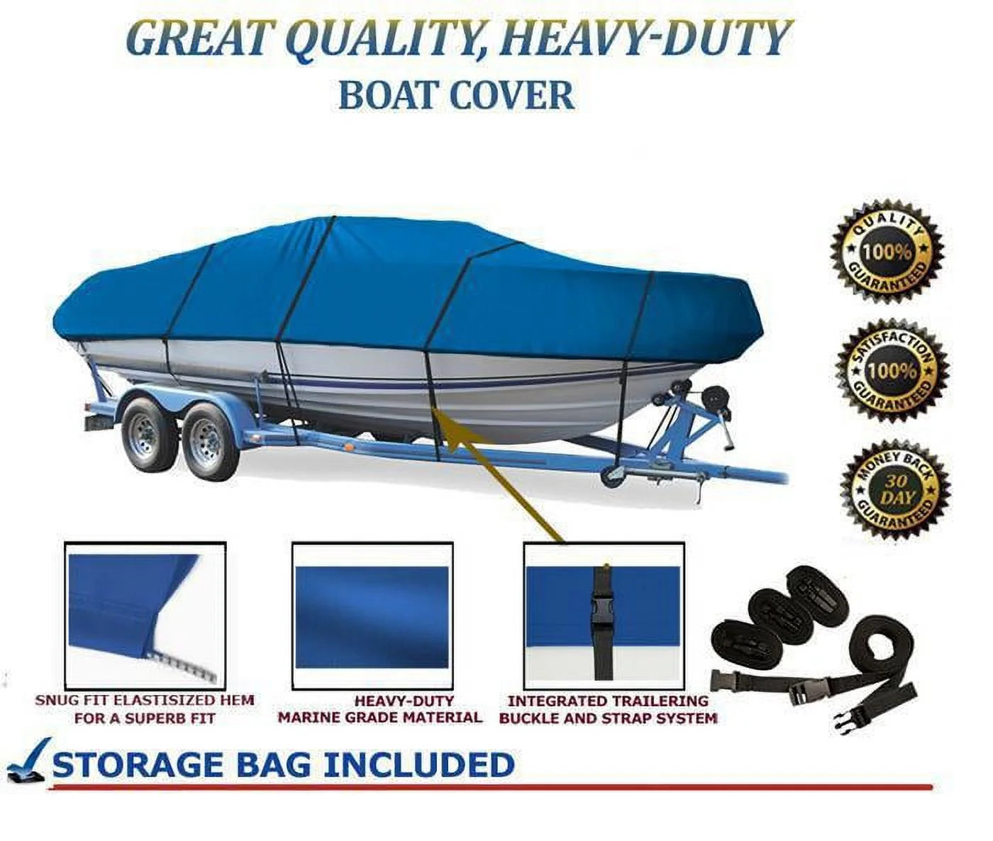 Blue Boat Cover for Scout Boats 201 Bay Scout 2009 2010 2011 2012 D68987
