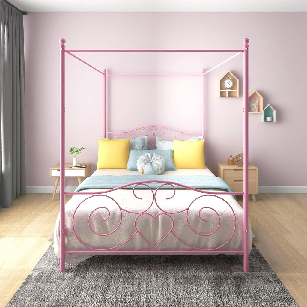 Sand Black Full Platform Bed Frame with Headboard and Footboard K994