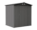 6 x 5 ft Galvanized Steel Storage Shed Q515487