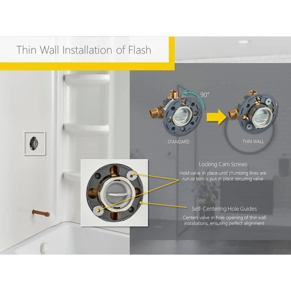 Polished Chrome Tub and Shower Trim Package T58193