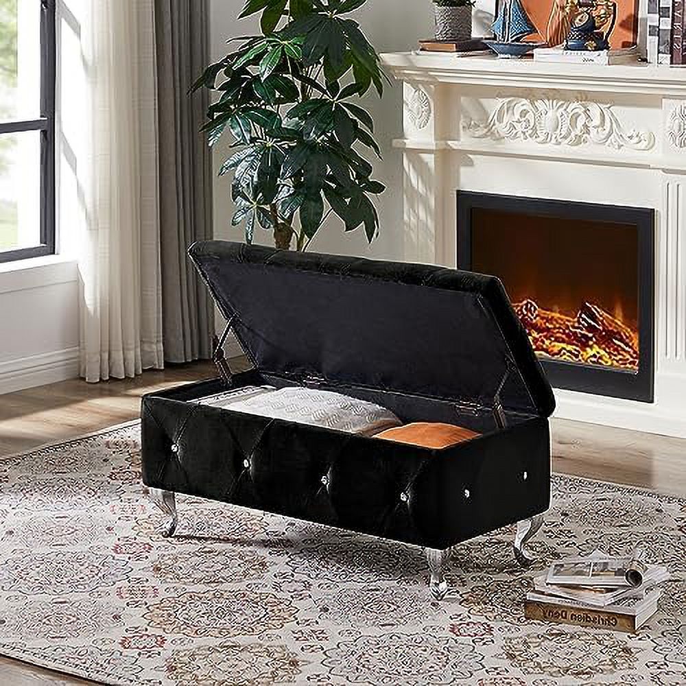 Ottoman Bench with Safety Hinge D970