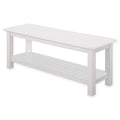 White Wood Entry Bench L349390