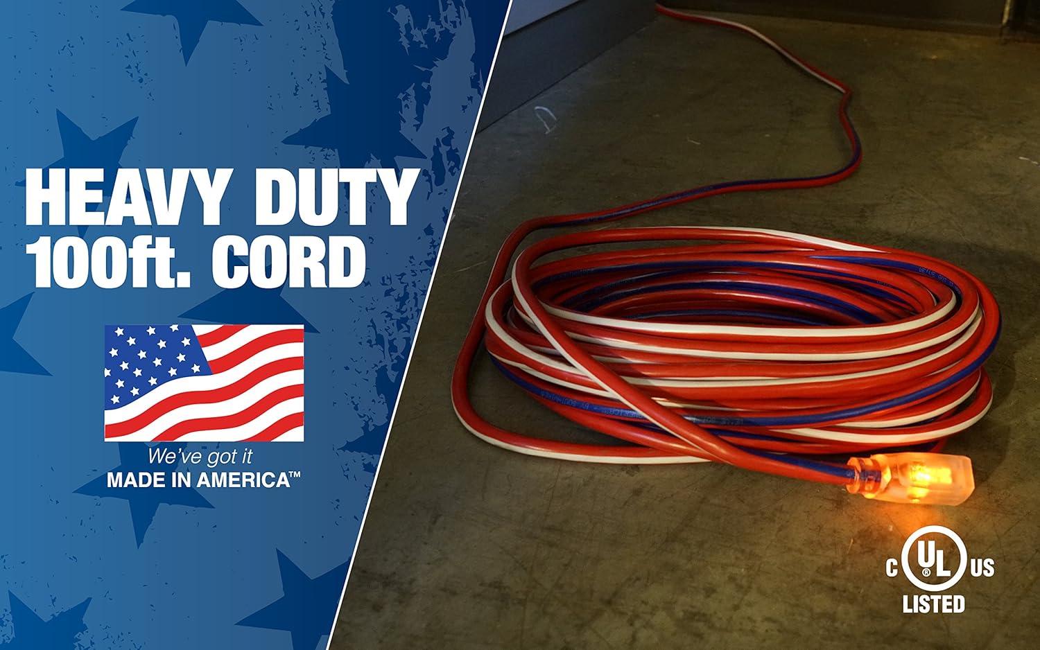 12/3 100-Feet Water Resistant Extension Cord F345982