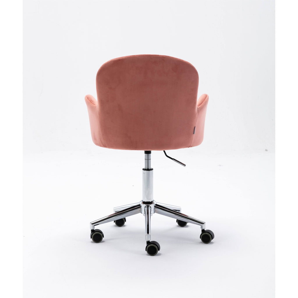 Velvet Swivel Shell Chair Grey R6094