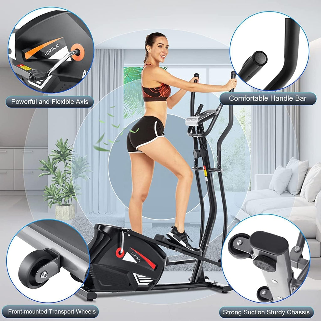 Elliptical Machine with Magnetic Resistance and 390 lbs Weight Capacity H115