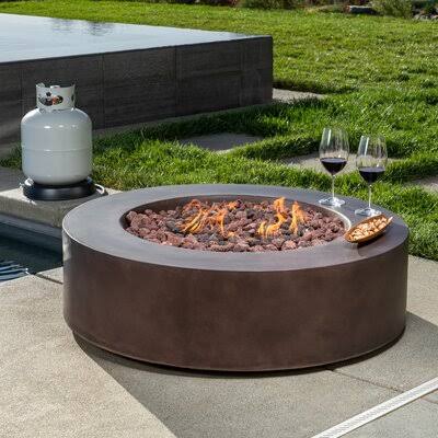 Concrete Propane Fire Pit Table V109