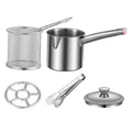 Fryer Pan with Cover Net Basket Cookware G43532