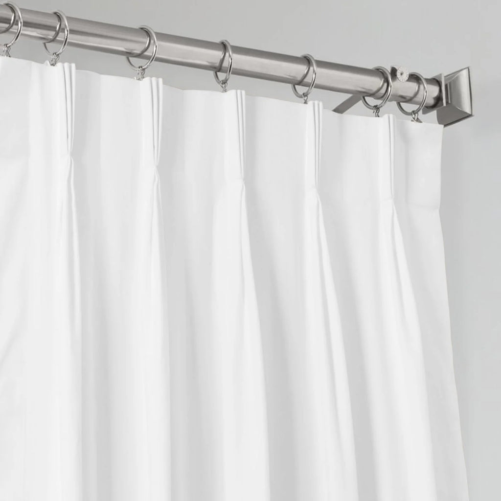 White 42x95 Blackout Curtain Panel S649