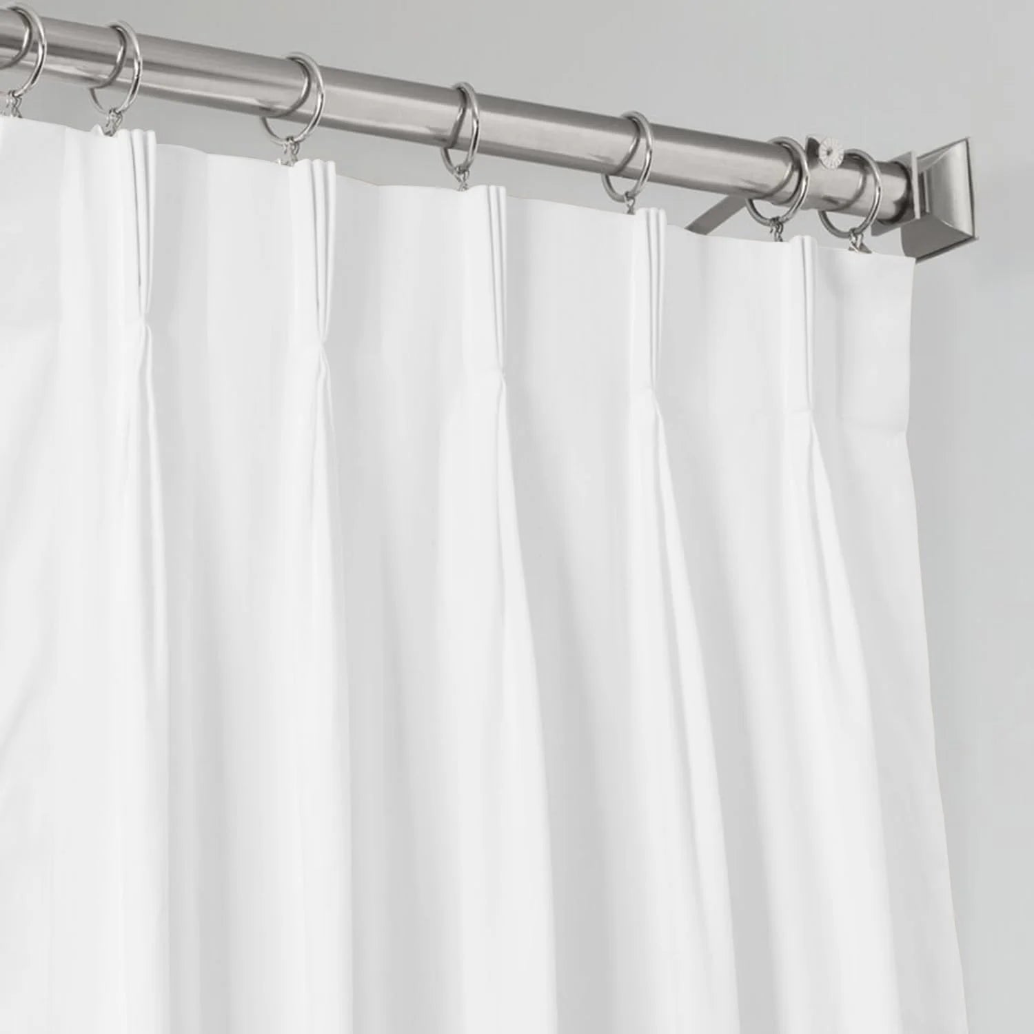 White 42x95 Blackout Curtain Panel S649