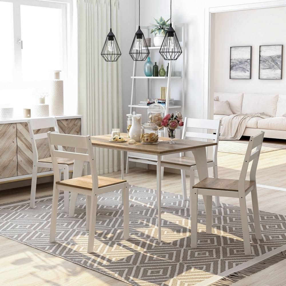 5-Piece Dining Table Set - Grey X33226