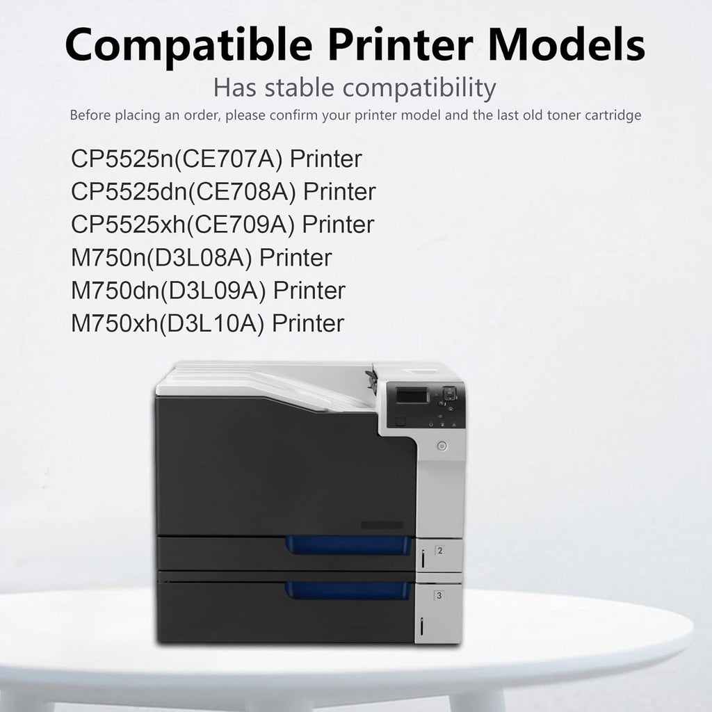 2-Cyan 650A Remanufactured Toner Cartridge for HP CP5525n M750n Printer P263