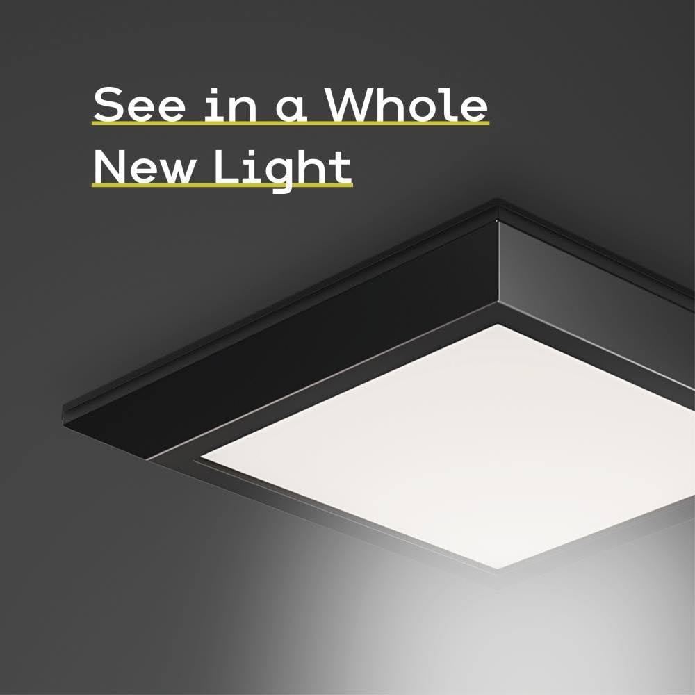 Black LED Flush Mount Light Z159