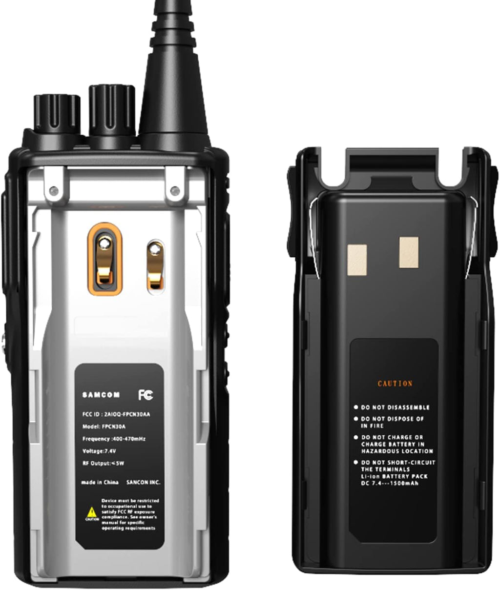 3 Packs Rechargeable UHF Hand-held Two Way Radios V6643