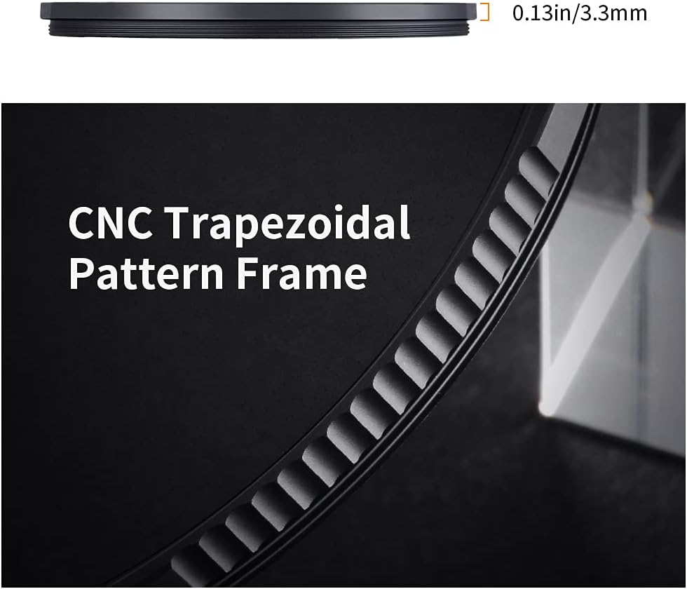 72mm Black Diffusion 1/2 Filter with 28 Multi-Layer Coatings Waterproof for Camera Lens Pack of 2 K61948