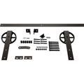Arch Bronze Barn Door Hardware Set with 84 Track for 1 3/8 inch Doors W805