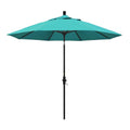 Stone Black Aluminum Pole Patio Umbrella I53641