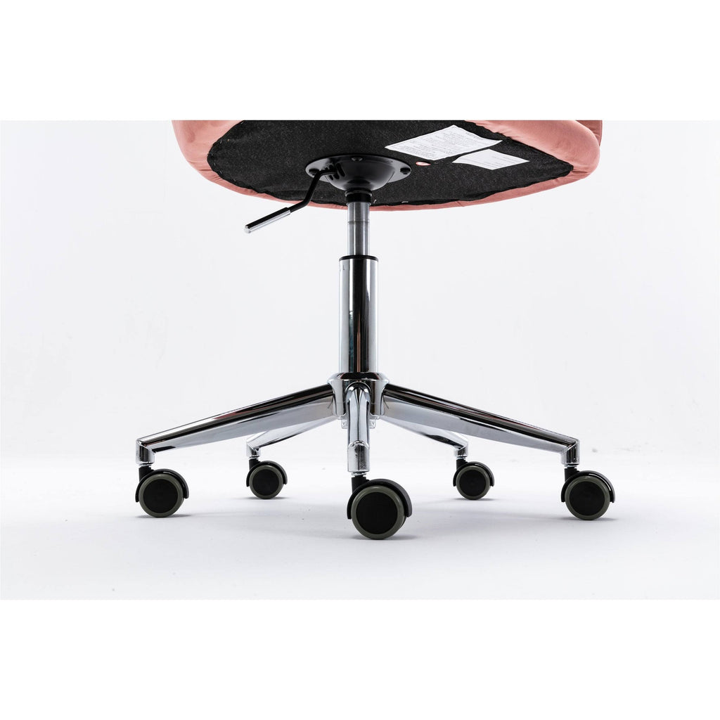 Velvet Swivel Shell Chair Grey R6094
