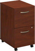 2 Drawer Mobile File Cabinet Mocha Cherry I789