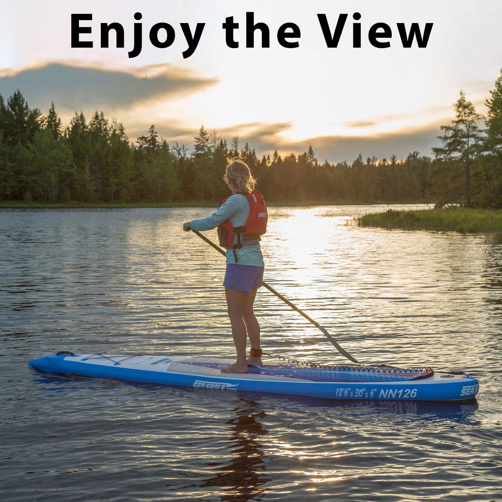 Inflatable Stand Up Paddle Board with Paddle, Pump, Skeg and Backpack Z3872