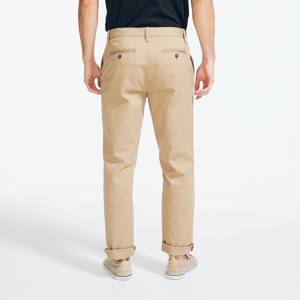 Men's Classic Fit Wrinkle-Resistant Deck Pant Khaki Beach, 34x34 J475