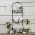 Black Metal Triple Wall Basket Y605