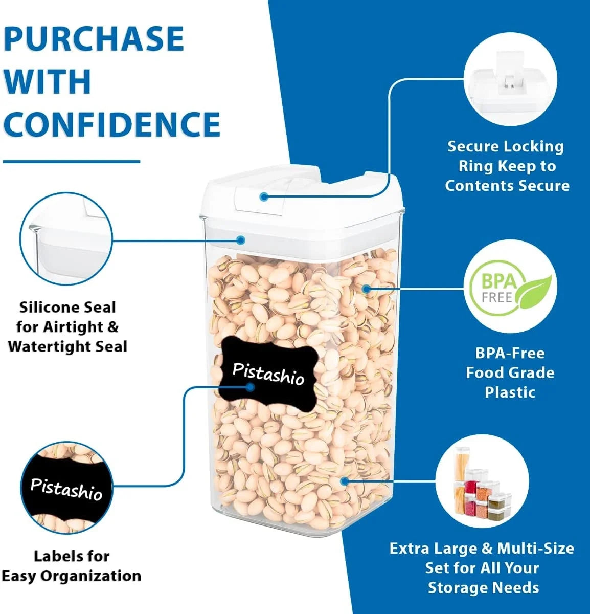 12pcs Airtight Food Storage Containers Set P4820