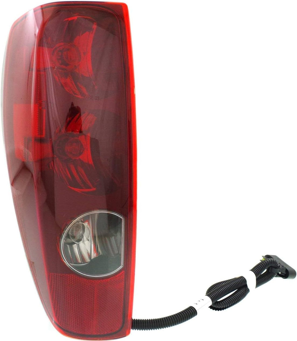 Tail Light Set of 2 Clear Red Lens Halogen M674