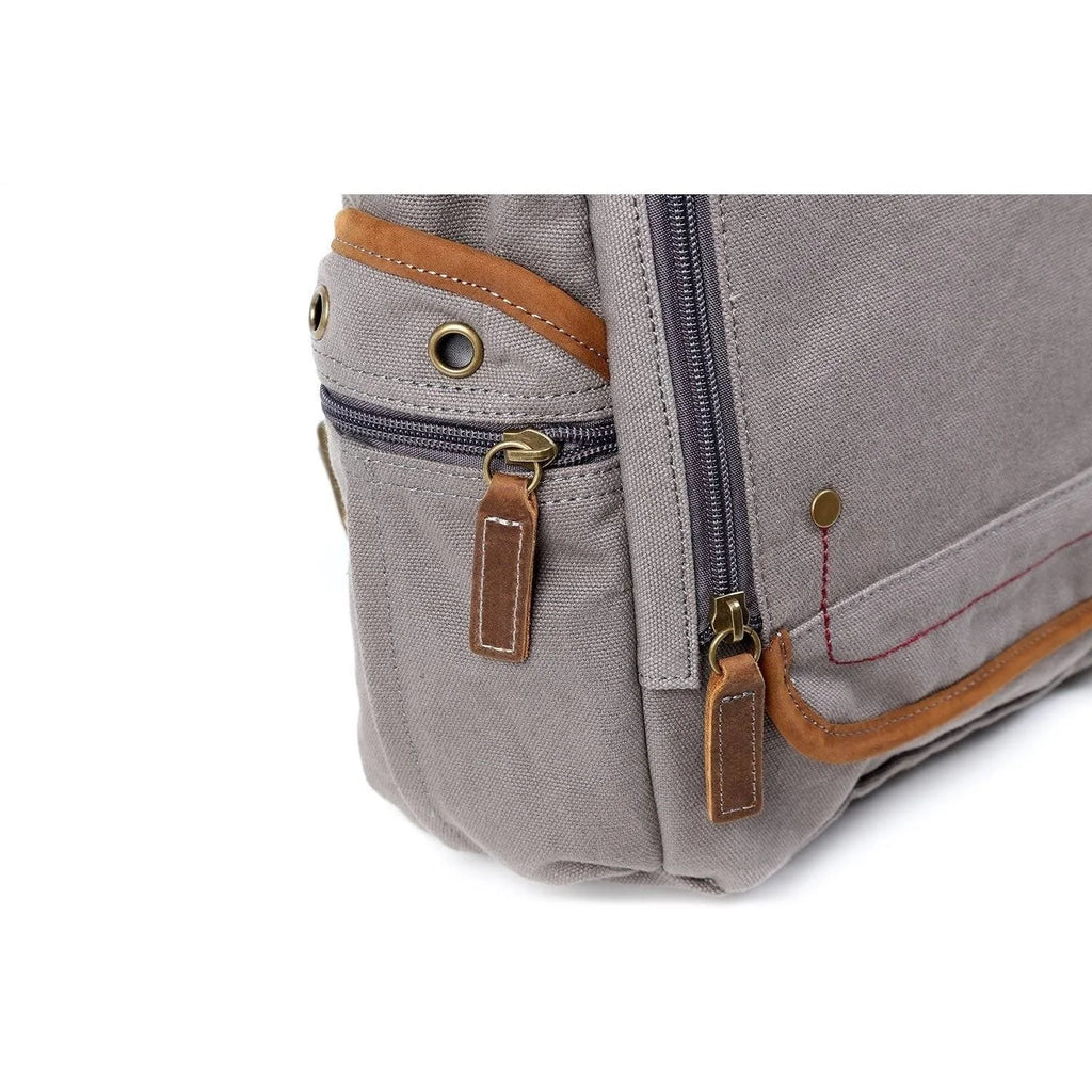 Grey Canvas Crossbody C582
