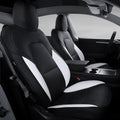 White PU Leather Car Seat Cover for Tesla Model Y 2020 2021 Y24047
