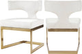 White Faux Leather Dining Chair N218