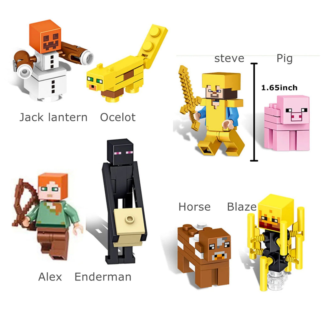 16 Pcs Action Figures Building Blocks Toys Set O89666