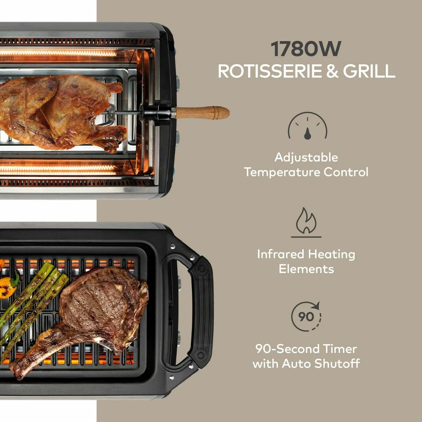 Indoor Tabletop Smokeless Infrared Grill P1328
