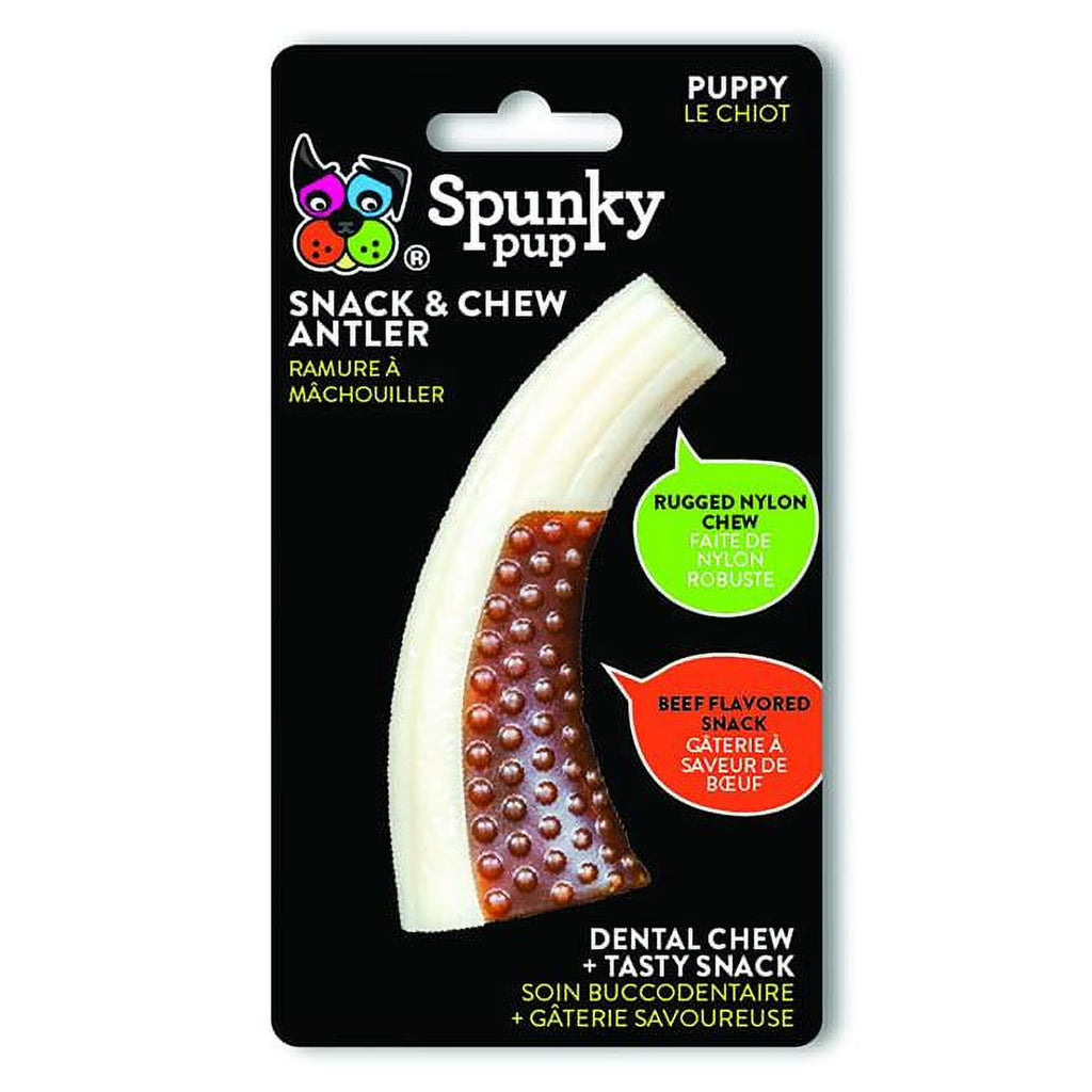 Snack & Chew Antler Dog Toys, Brown & White, Small, Pack of 3 M913869