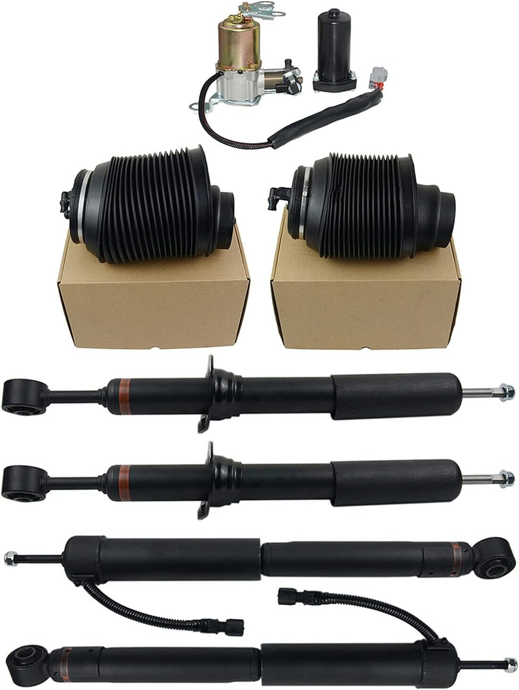 Rear Air Suspension Shocks Absorbers for Toyota Land Cruiser Prado Lexus GX470 4.7L 2003-2009 Y302