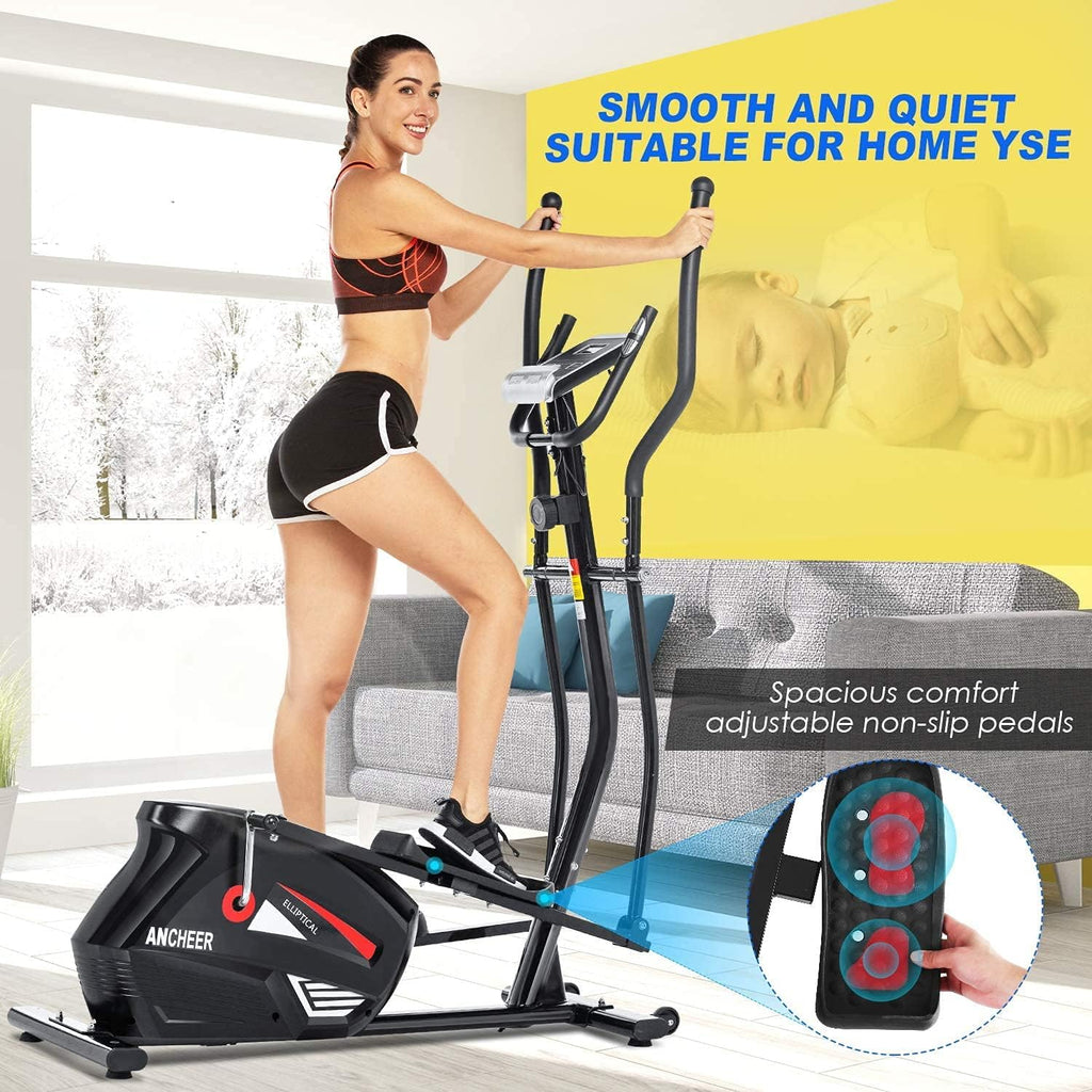 Elliptical Machine with Magnetic Resistance and 390 lbs Weight Capacity H115