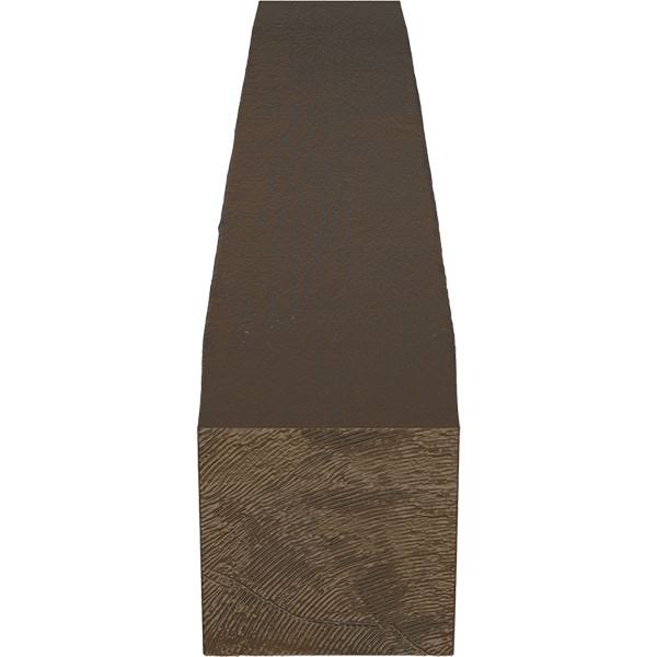 Rough Sawn Faux Wood Fireplace Mantel, Burnished Mahogany X99276