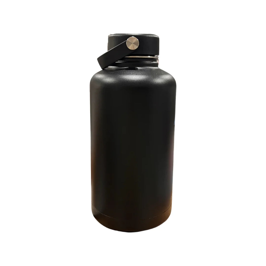 Black Stainless Steel Vacuum Insulated Bottle with 3 Lids, 64 fl oz L634298