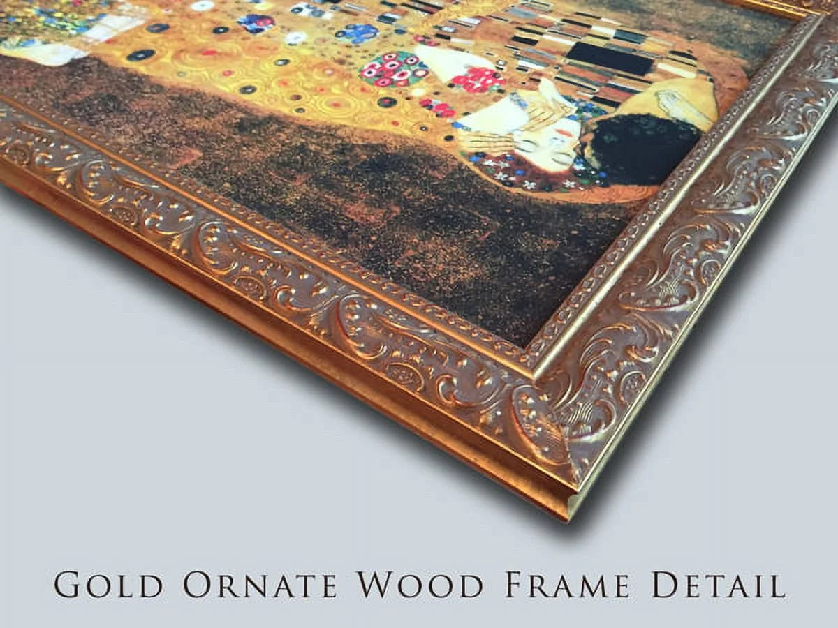 2x Matted 24x16 Gold Ornate Framed Art Print O559