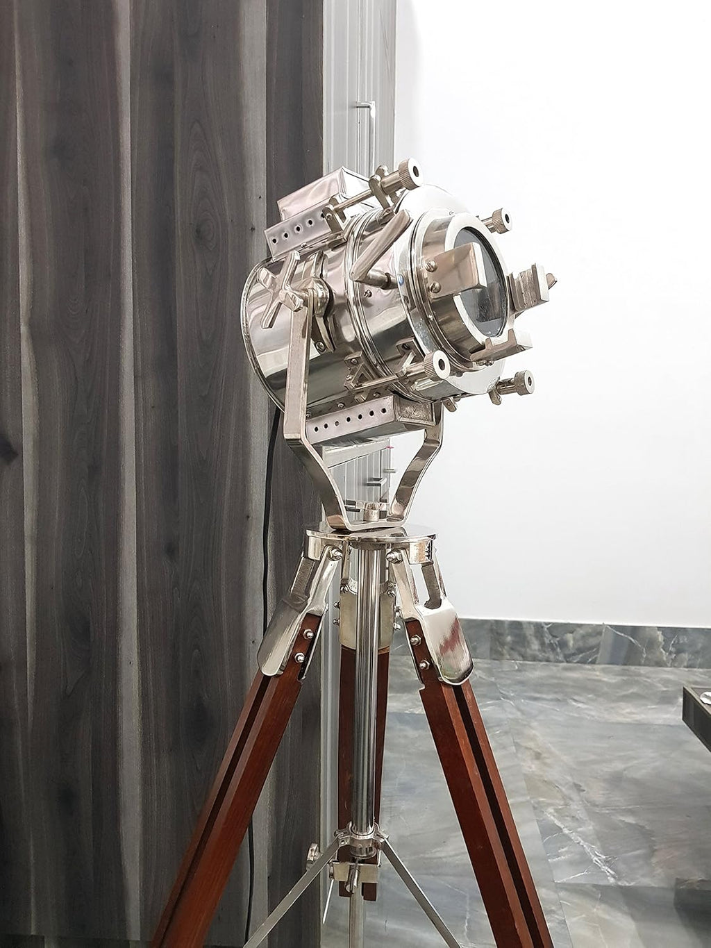 Chrome Tripod Floor Lamp W8266