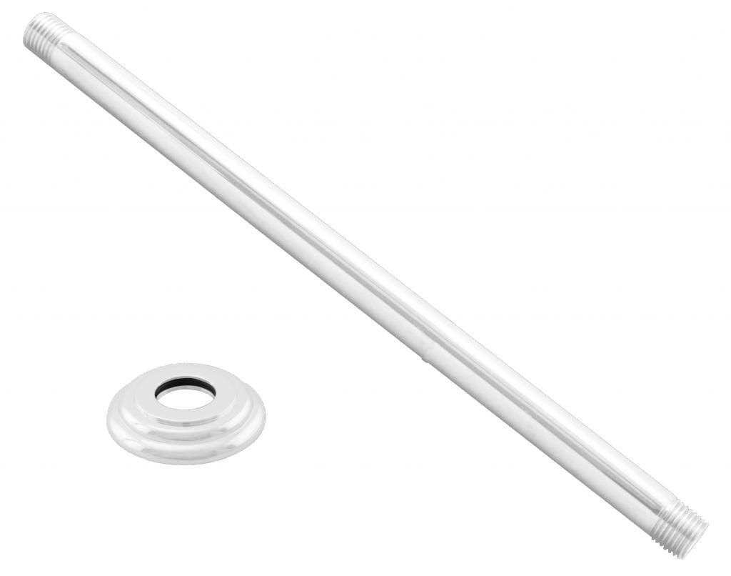 White Ceiling Mounted Shower Arm with Flange B5140